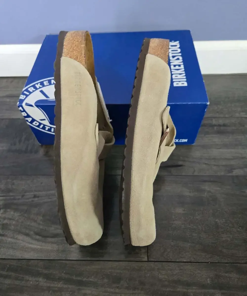 ** New BIRKENSTOCK Boston Soft footbed Taupe Size 43